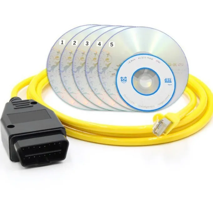 E-SYS ENET Cable OBD2 to Ethernet Coding Diagnostic Cable for Compatible F G Series Vehicles ICOM Interface