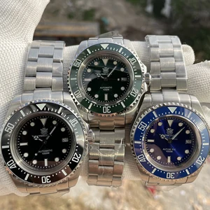 Steeldıve sd1964 45 mm-erkek çerçeve için su hayalet dalgıç saati, seramik, 1000 m su geçirmez su geçirmez água nh35-valve, egzoz, ışıklı mekanik saat saatin en büyük satışlarından 12'si smael 1545-no. 11