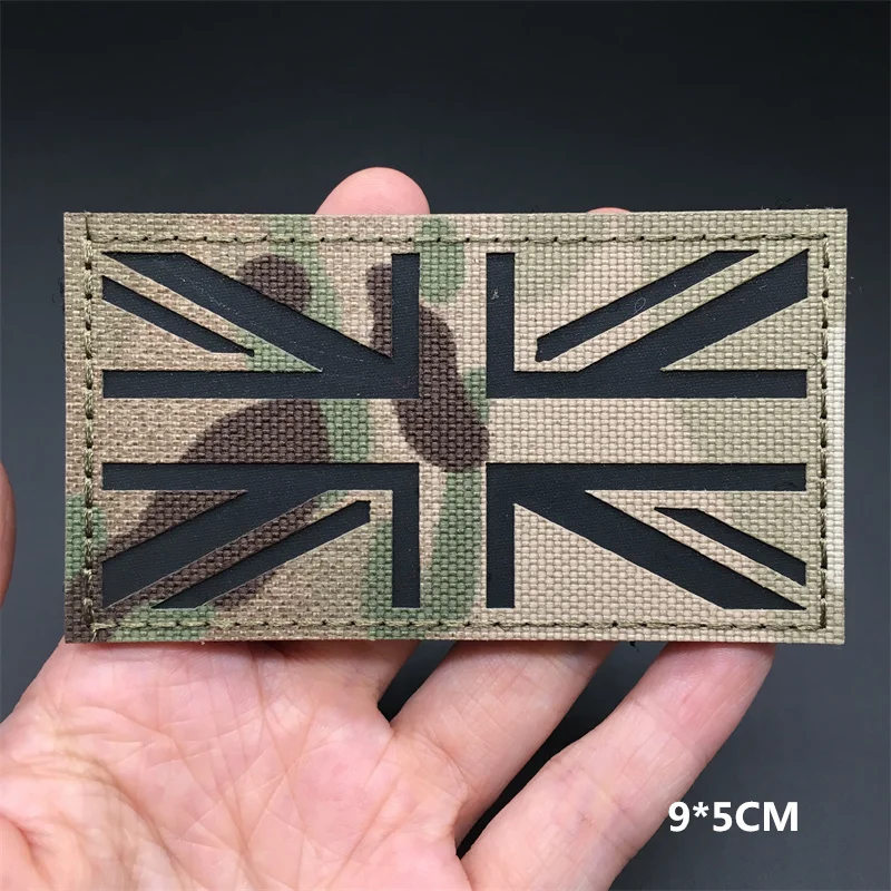 3D Multicam National Flags Patches IR Reflective Patches on Clothes Tactical Badges Hook&Loop Laser Cut Supplies DIY Acessories