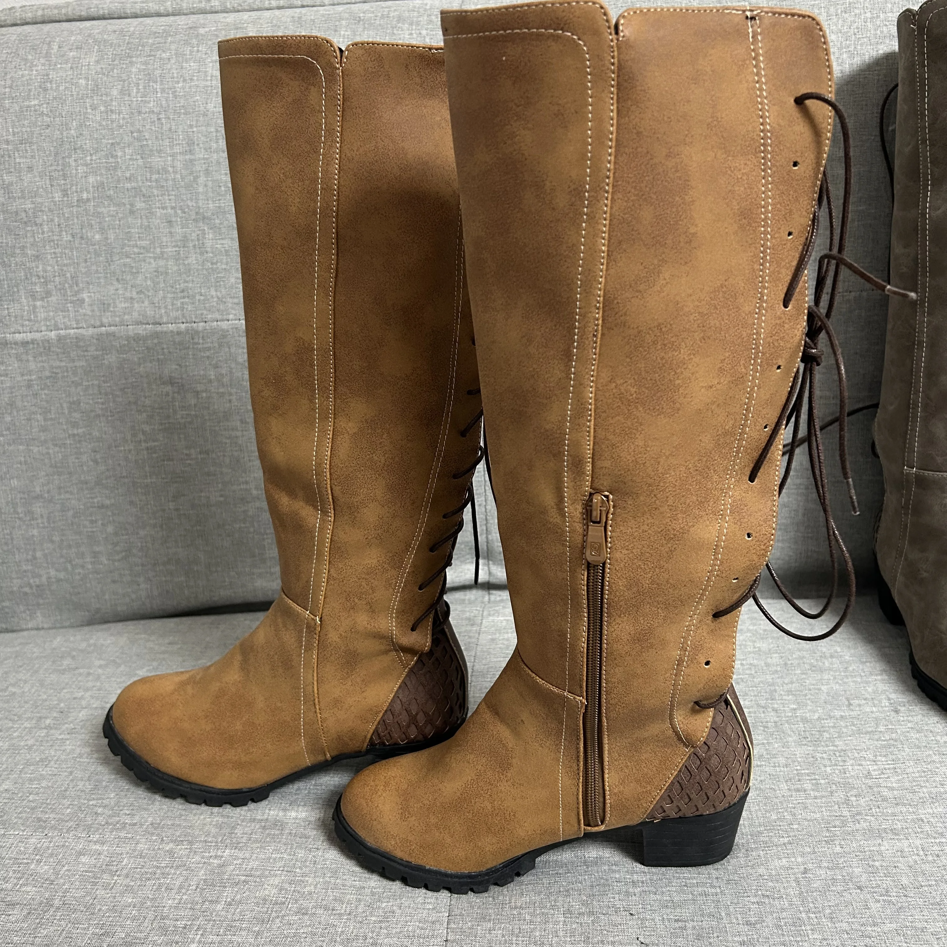 Medieval Women Retro British Style Lace Up Leather Boots Carnival Men Knight Prince Cosplay High Heel Shoes Vintage Bandage Boot