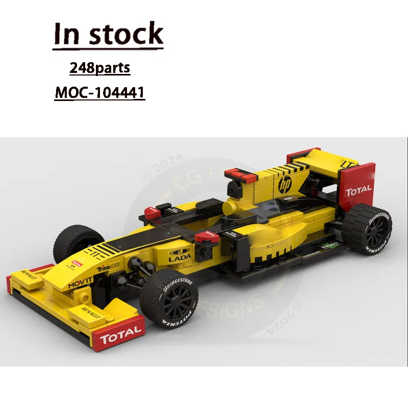 

MOC-104441 Новый классический спортивный гоночный автомобиль F1, модель строительного блока 248, детали для мальчиков, детский строительный блок на день рождения, игрушка в подарок