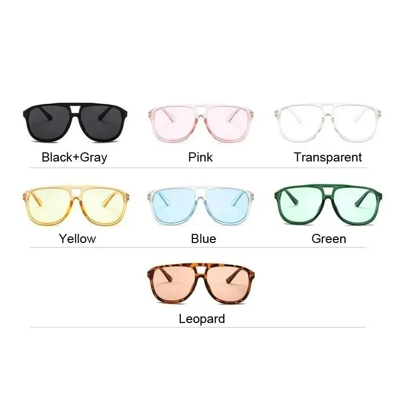 Woman Green Oversized Pilot Sunglasses Man Shades Classic Vintage Sun Glasses Female Brand Eyewear UV400 Oculos De Sol - view 5
