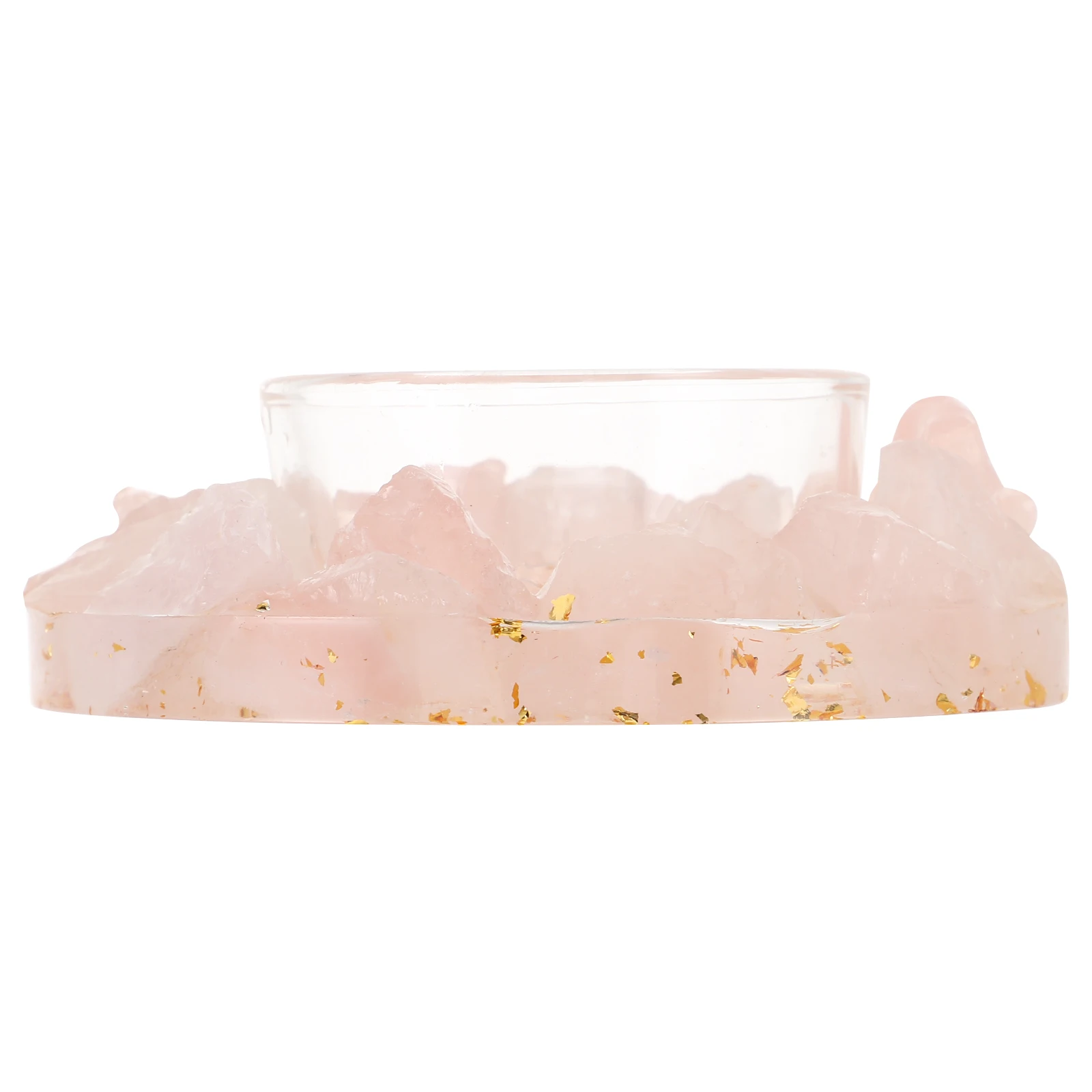 

1Set Resin Crystal Holder Elegant Tealight Tray Decorative Home Room Table Centerpiece for Living Bedroom Dining