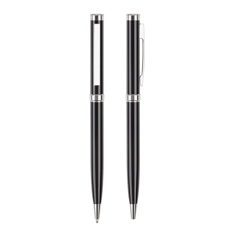 

2x Rotatable Ballpoint Pen Writing Gel Pen 0.5mm Point for Students Teacher Manager Lawyer Dropship