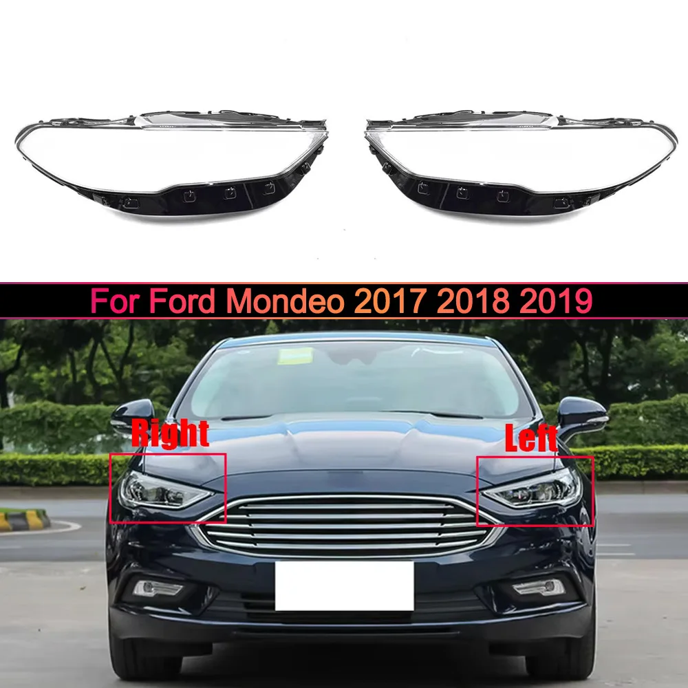 

For Ford Mondeo 2017 2018 2019 Headlight Cover Lens Headlamp Lamp Shell Transparent Shade Plexiglass Replace Original Lampshade