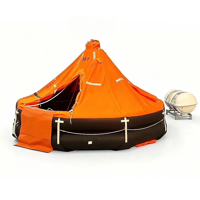 Inflatable Life Raft Complete Survival Kit Waterproof Anti Capsize Marine Emergency Liferaft for Cargo Ship Customized