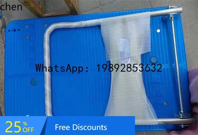 Silent Folding Handcart Thickened Plastic Flatbed Hand Truck Logistics Warehouse Factory Small Trolley