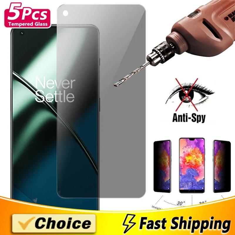 5Pcs Anti-Peeping Tempered Glass Screen Protector For MeiZu Note3 5 9 5C Pro 6 Pro 7 16TH Plus S6 U10 16X M1 20Pro 18X17Pro Film