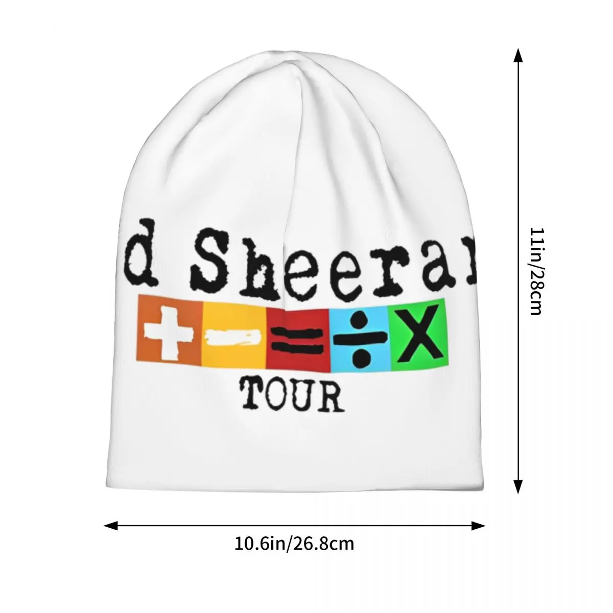 Ed Sheerans Mathematics America Tour Skullies Beanies Hats Hip Hop Men Women Outdoor Caps Warm Head Wrap Bonnet Hat