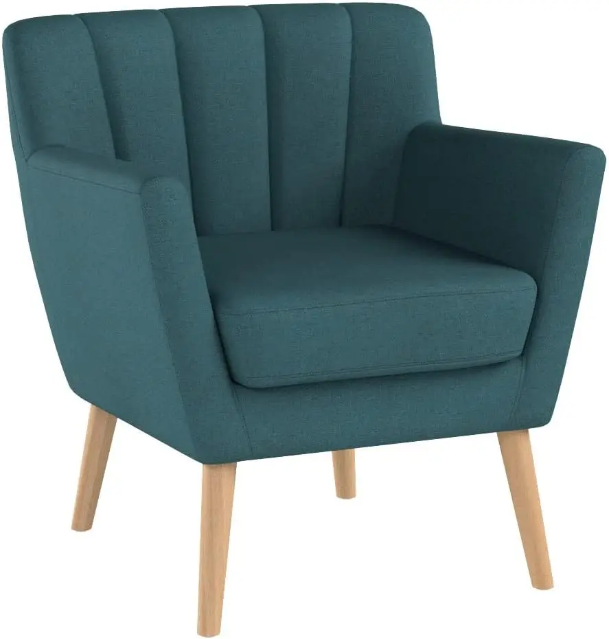 Merel Mid Century Modern Fabric Club Chair, 28.30