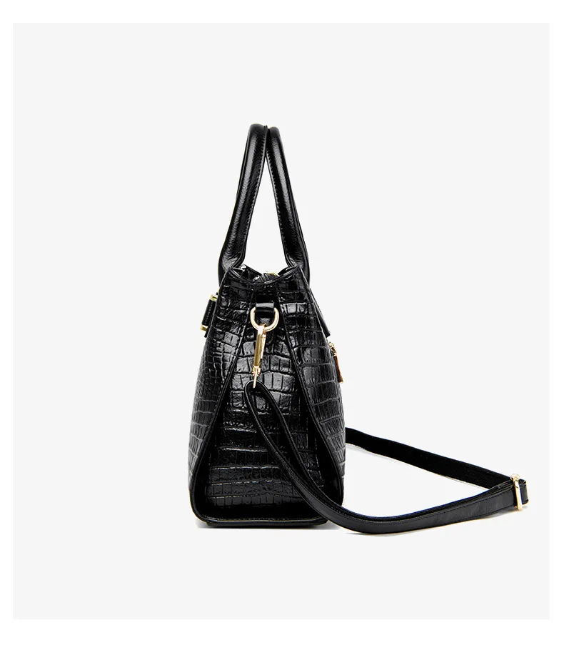 High Quality Crocodile Luxury Leather Handbags Women Bags Designer Vintage Alligator Satchel Tote Lady Shoulder Bag for Women E1