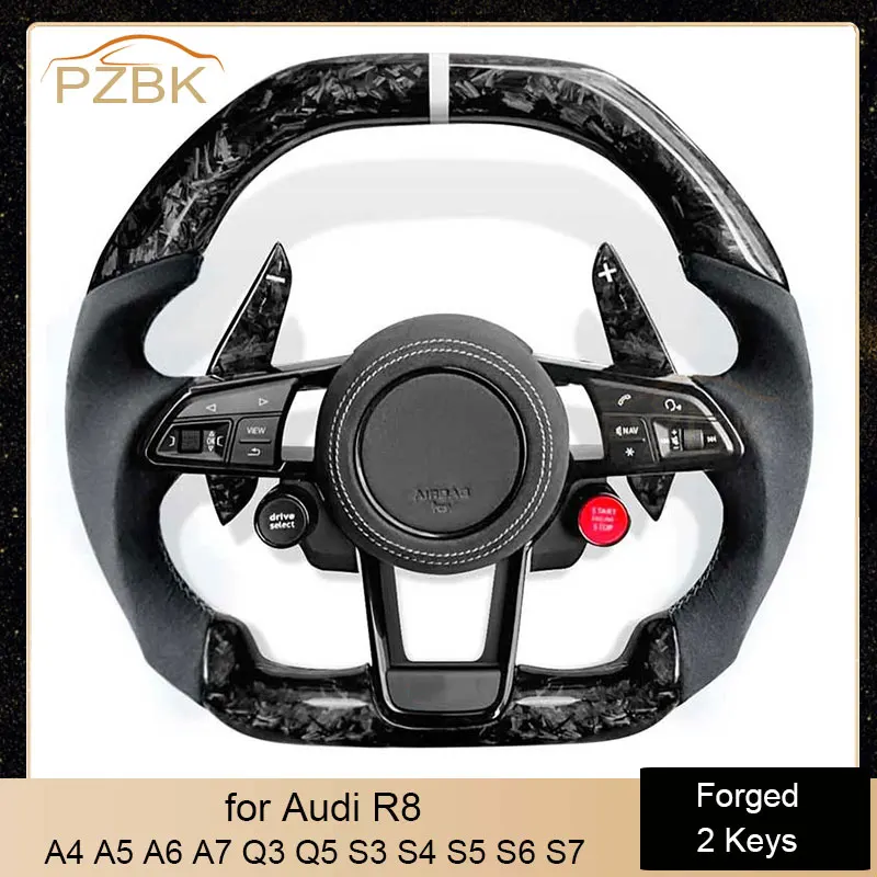 

Modified 2 Keys Forged Steering Wheel with Paddle for Audi A4 A5 A6 A7 Q3 Q5 S3 S4 S5 S6 S7 Car Accessories