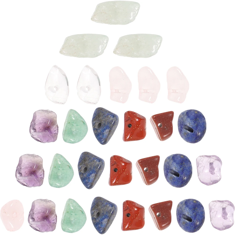 

Natural Stone 2 Sets Rocks DIY Crafts Chip Jewelry Jewelry Beads Decorative Loose Gravel Box Storage Pet Supplies
