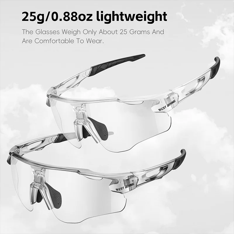 WEST BIKING Cycling Glasses Road Bike Eyewear Driving Golf Goggles Protection Sports UV400 Sunglasses Polarized Eyewear 3 Lens