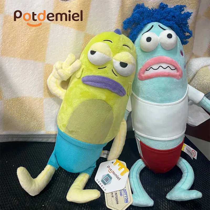 Potdemiel Spongebob Squarepants Bikini Bottom Residents Background Fish Plush Toy Cute Cartoon Animation Peripheral Gift