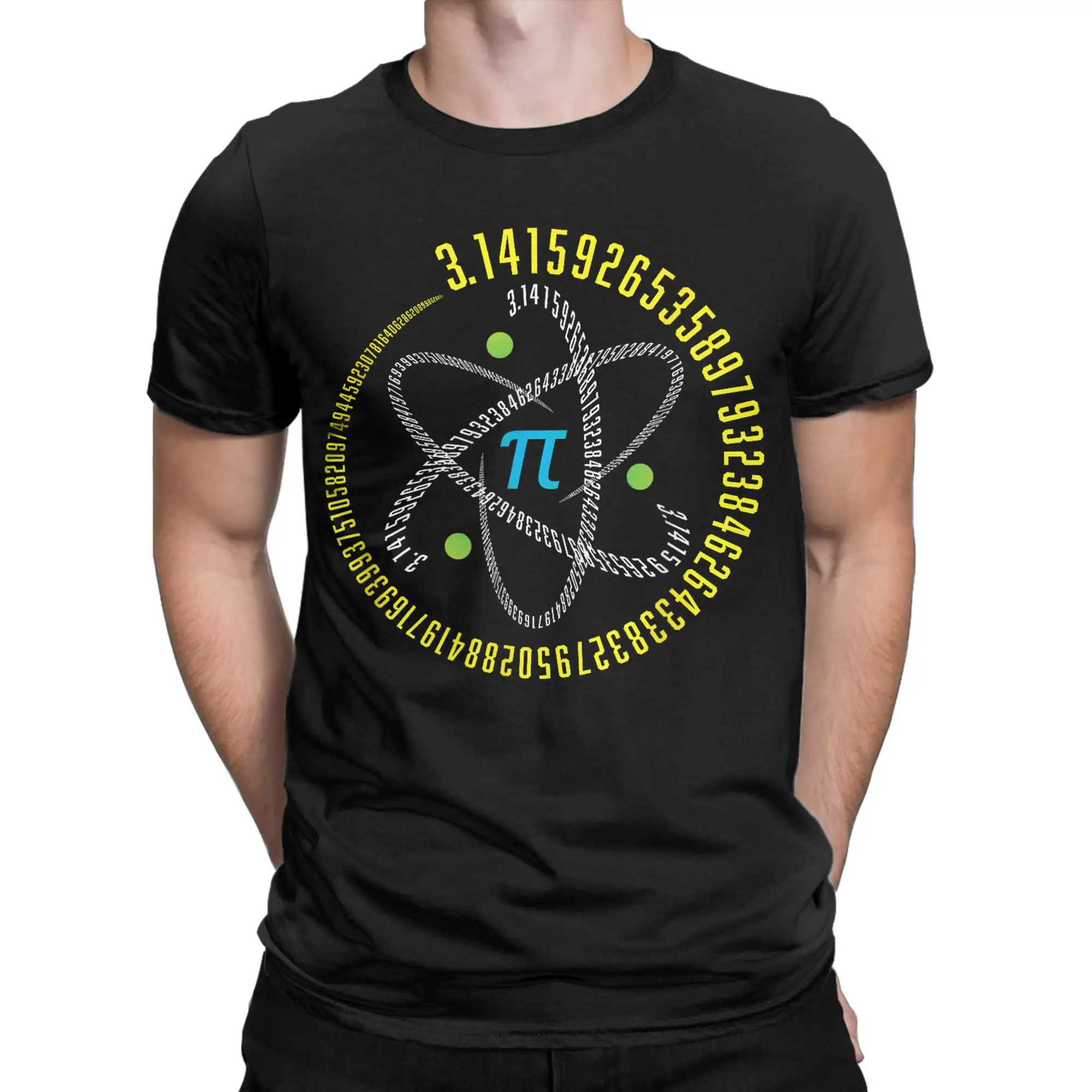 Men Women's T-Shirt Math Geek Pi Day Science Cool Pure Cotton Tees Short Sleeve  T Shirts Round Collar Clothing Summer
