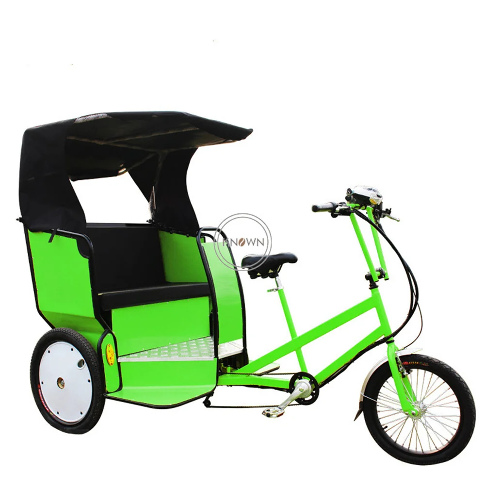 Pedicab Rickshaw Three Wheels Adult Scooter Tricycle Three Wheels Cargo Bike Family