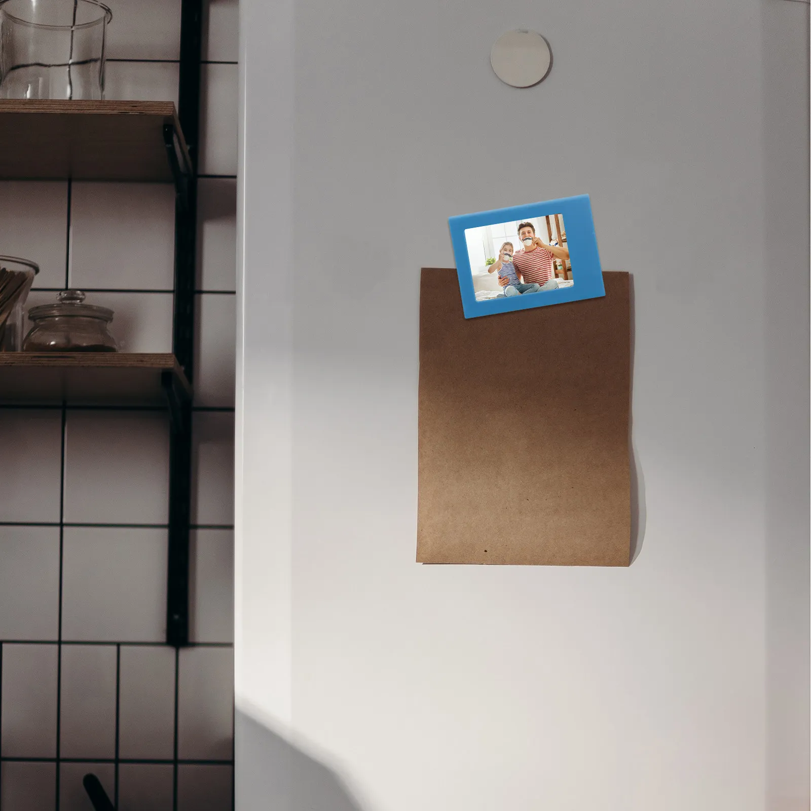 10Pcs Magnetic Photo Frame ABS Plastic Reusable Fridge Photo Holder for Refrigerator Metal Surfaces Home Office Decoration