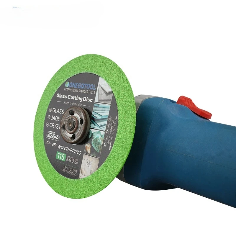 1Pcs Ultra-thin Glass Cutting Disc 100/115/125*22.23mm Diamond Saw Blade For Jade Wine Bottle Ceramic Polish Angle Grinder