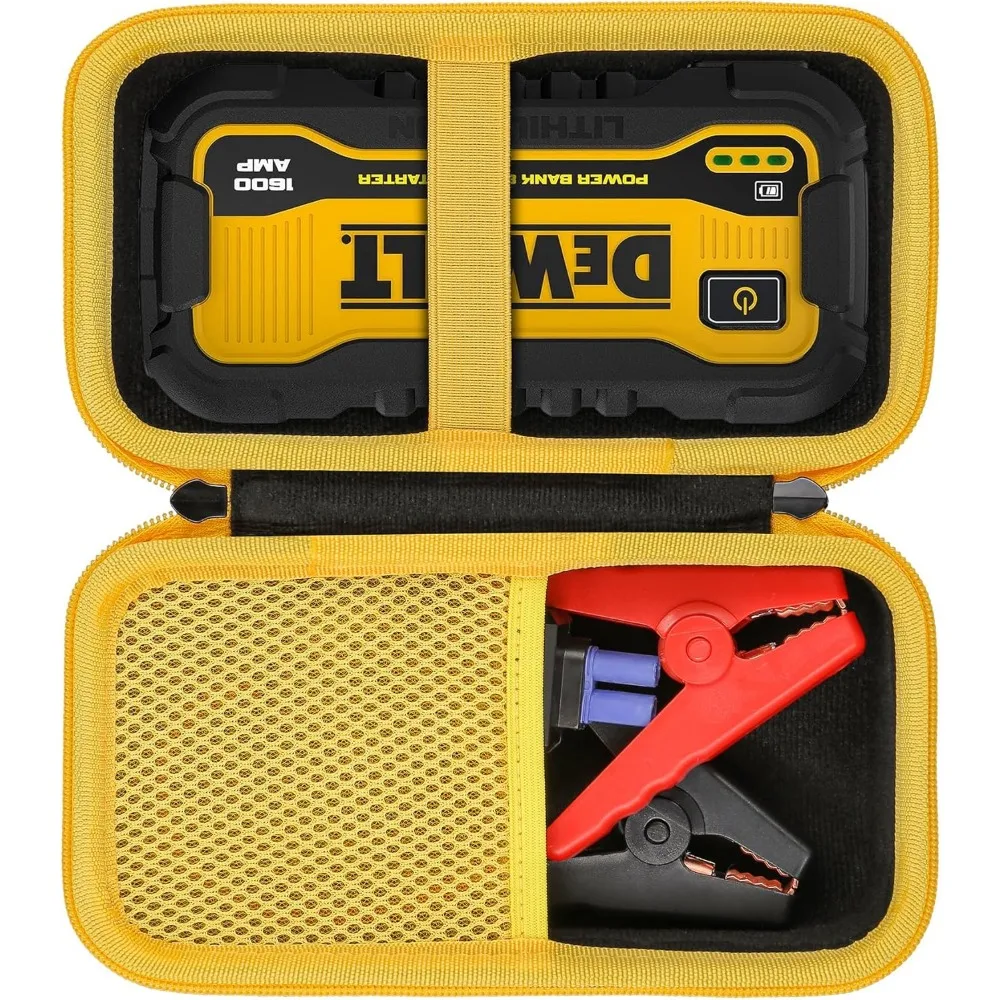 حقيبة سفر صلبة من خانكا بديلة لبطارية DeWalt DXAELJ16 1600 Peak Amp Jump Starter مع محطة طاقة USB، حافظة