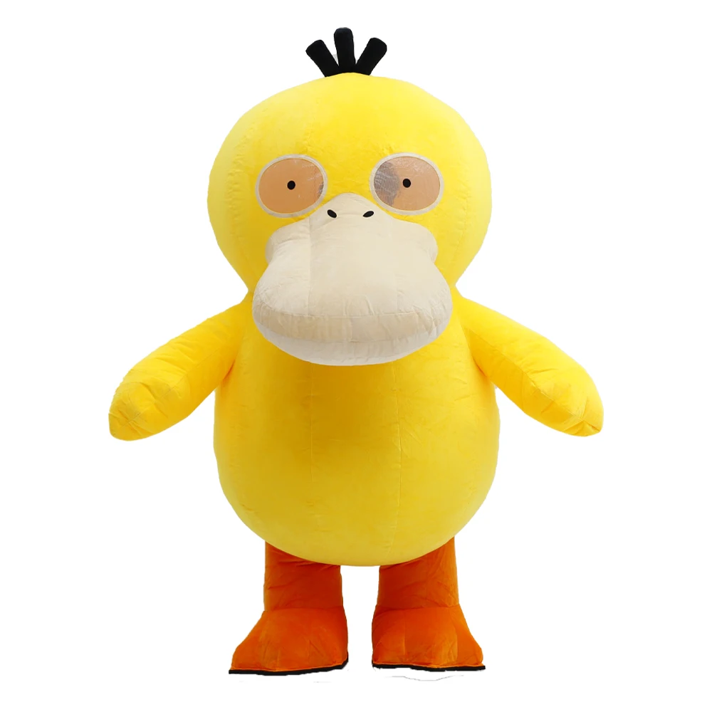 

Adult Inflatable Duck Plush Costume Cute Halloween Park Mascot Carnival Party Character Cosplay Performance Prop Set
