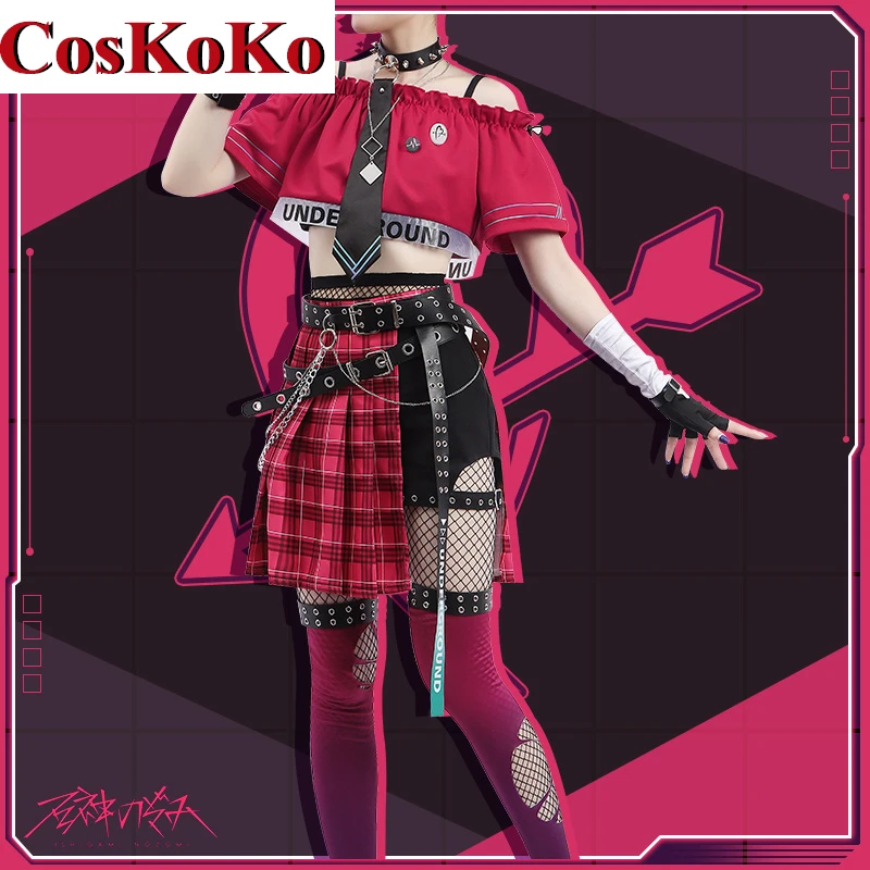 CosKoKo [Customized] Ishigami Nozomi Cosplay Costume Anime VTuber NIJISANJI Sweet Lovely Uniform Skirt Party Role Play Clothing