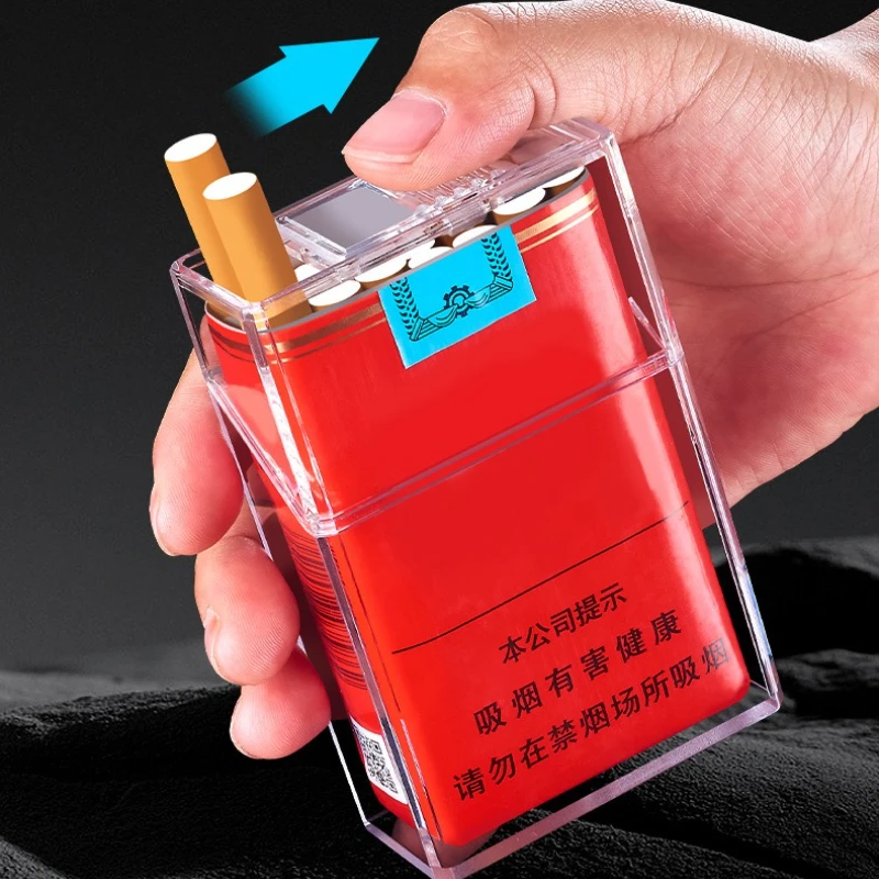 Transparent High-value Soft Bag Hard Bag Universal Cigarette Case Portable Personalized Plastic Cigarette Case Anti-pressure