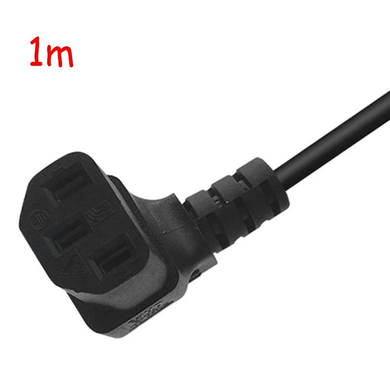 Ulepszony kątowy kabel zasilający z UE do C13 UP do telewizora do montażu na ścianie (wtyczka EU)