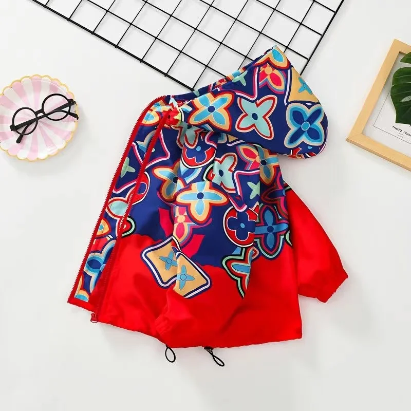 

Boys And Girls Spring And Autumn Jackets Children's Tops 2024 Girls Jackets Boys Fashionable Zippered Shirts Trend Kids Clothing