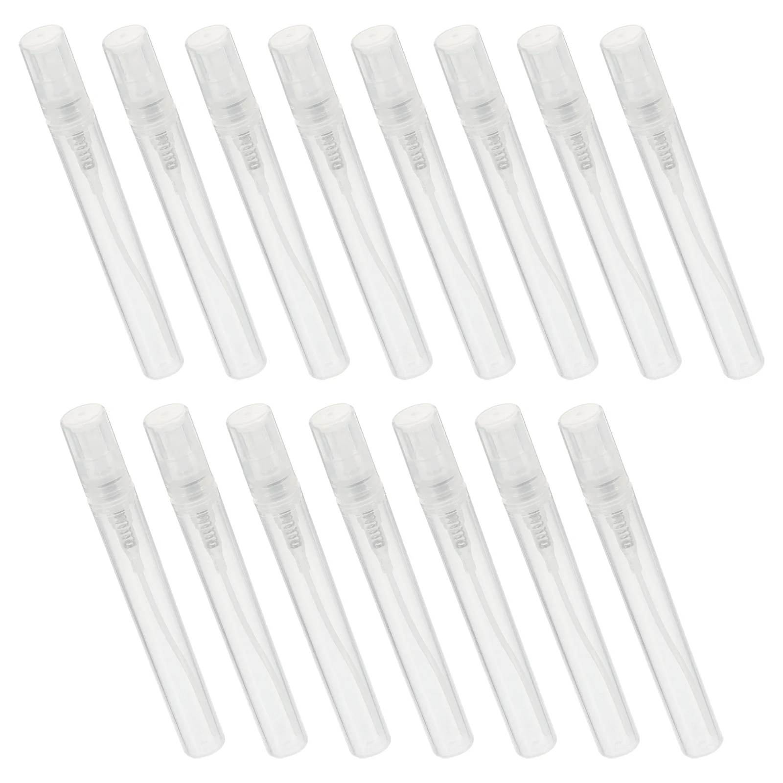 15Pcs Spray Bottle 5Ml Small Portable Perfume Sub Container Refillable Plastic Travel Size for Sample Body Mist Storage