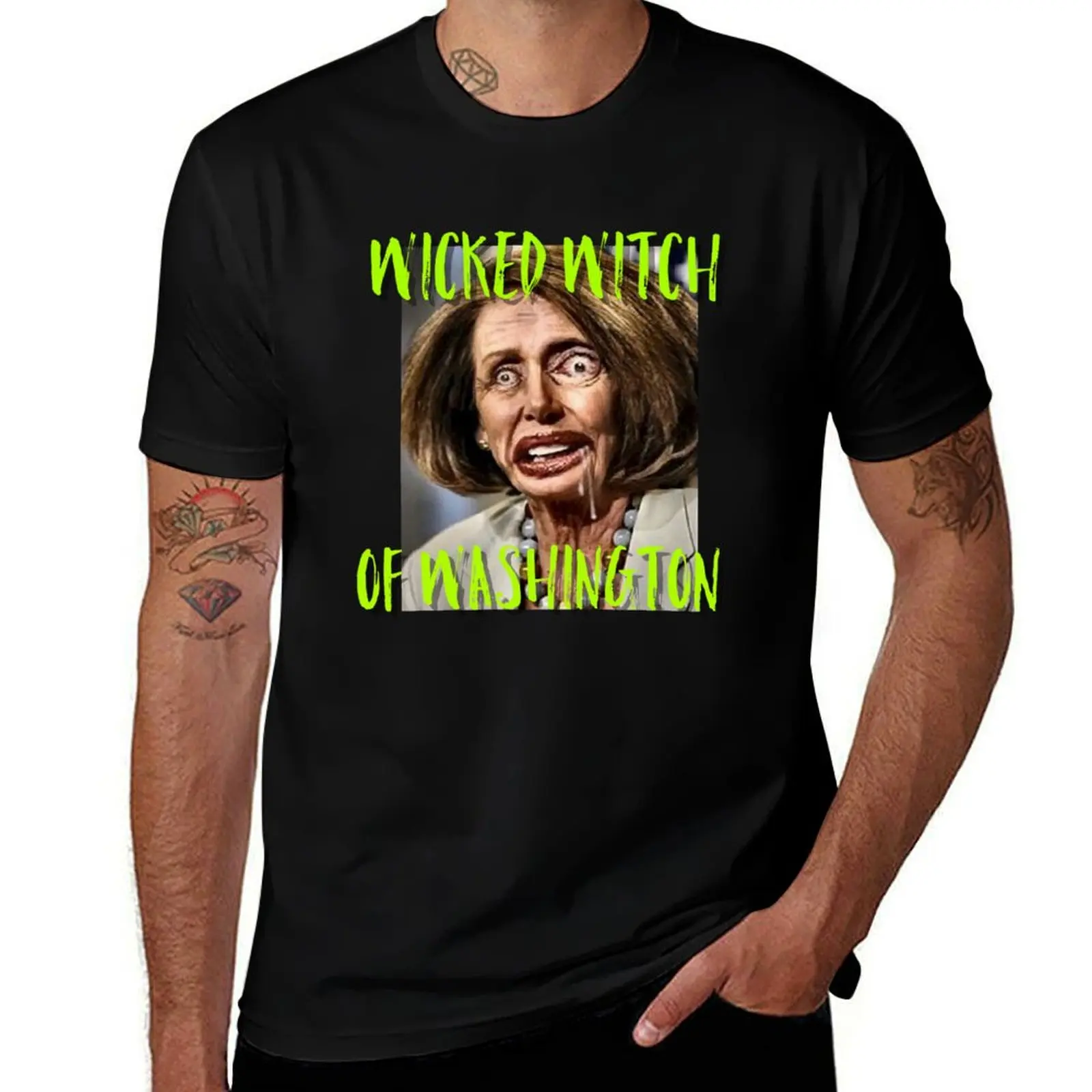 Nancy pelosi wicked witch of Washington tee T-Shirt anime tshirt anime stuff t shirts men