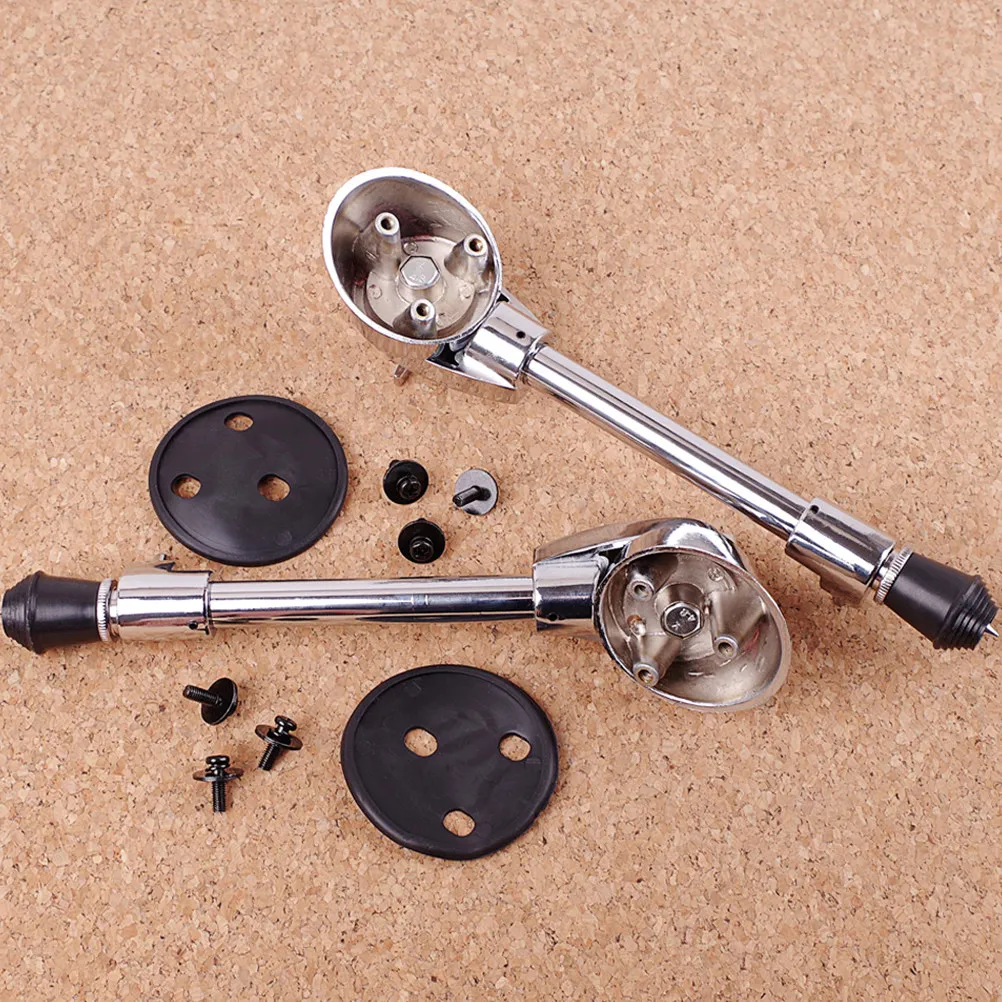 

1Set Heavy Duty Stainless Drum Leg Set Adjustable Height Skid Proof Drum Support Leg for Bass Drums Bottom Stand Spur Percussion