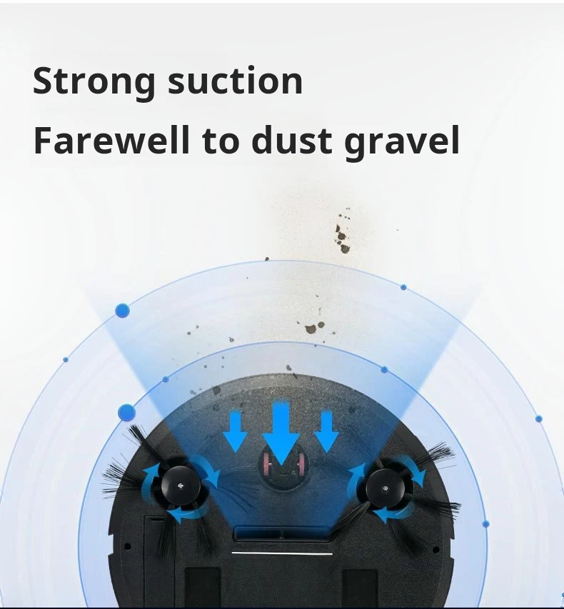 Pulitore intelligente tre in uno robot spazzante per aspirapolvere ricaricabile domestico