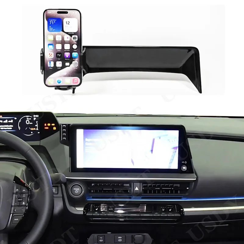 

For Toyota Prius XW60 2023 2024 Car Mobile Phone Holder GPS Navigation Screen Bracket Wireless Charger Stand