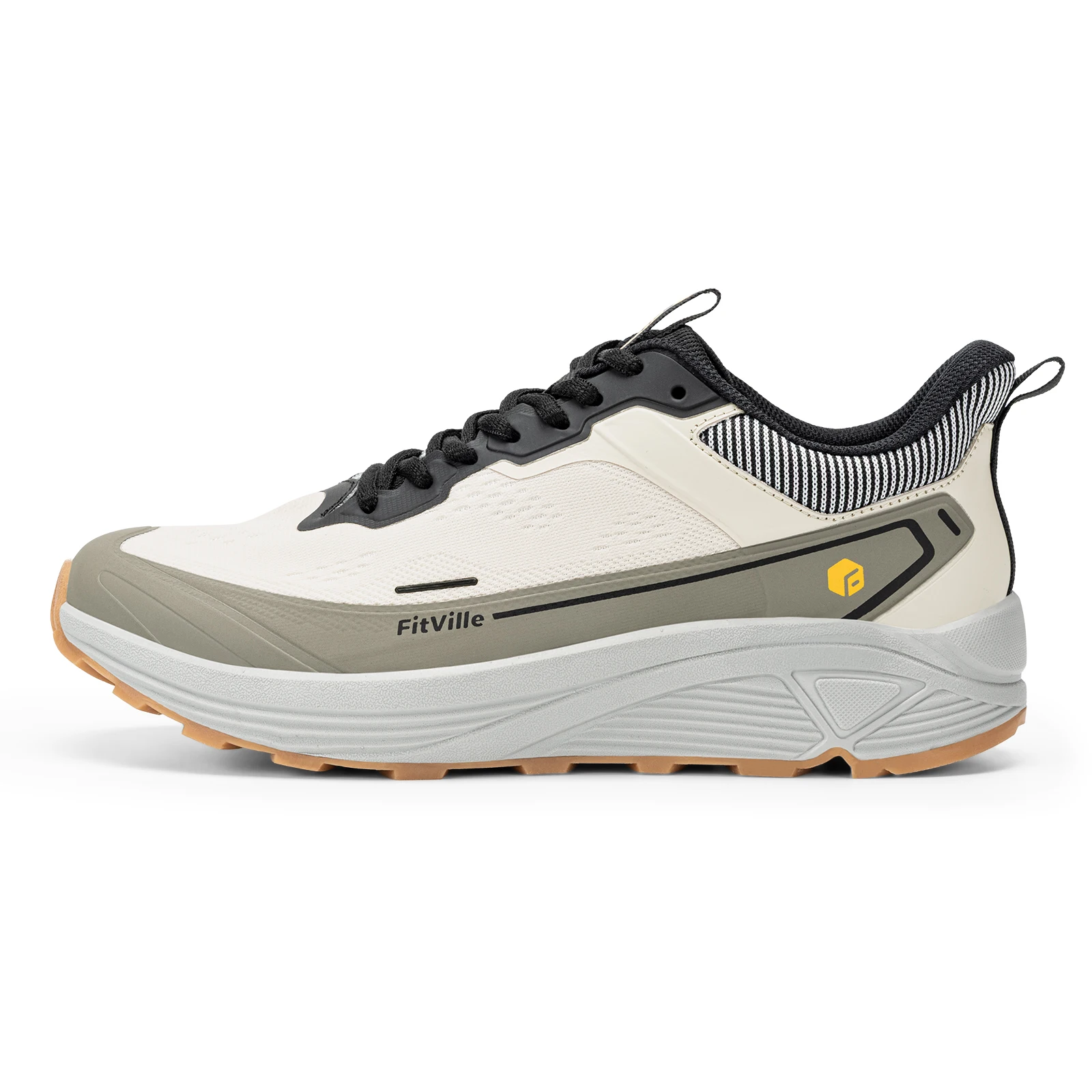 FitVille Herren Trail-Laufschuhe mit breiter Zehenpartie, lässige Sportschuhe, atmungsaktive, rutschfeste Wanderschuhe mit Dämpfung für Herren – Detail 11