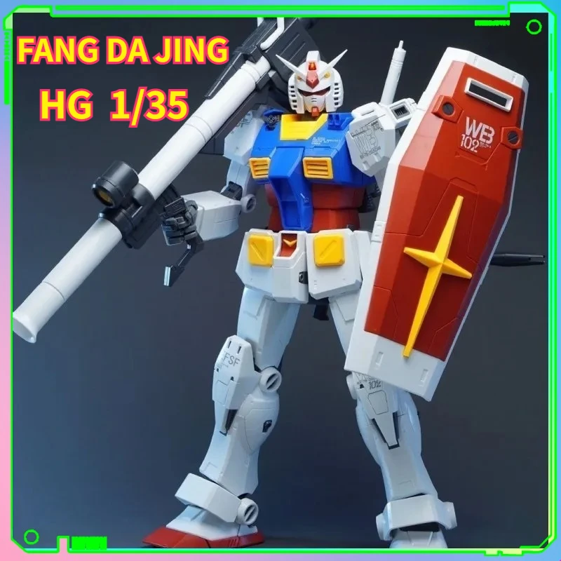 

In Stock FANG DA JING Model 1/35 HG RX-78-2 original 7802 Assembly Model Kits Anime Action Figure Robot Plastic Model Gifts Toys