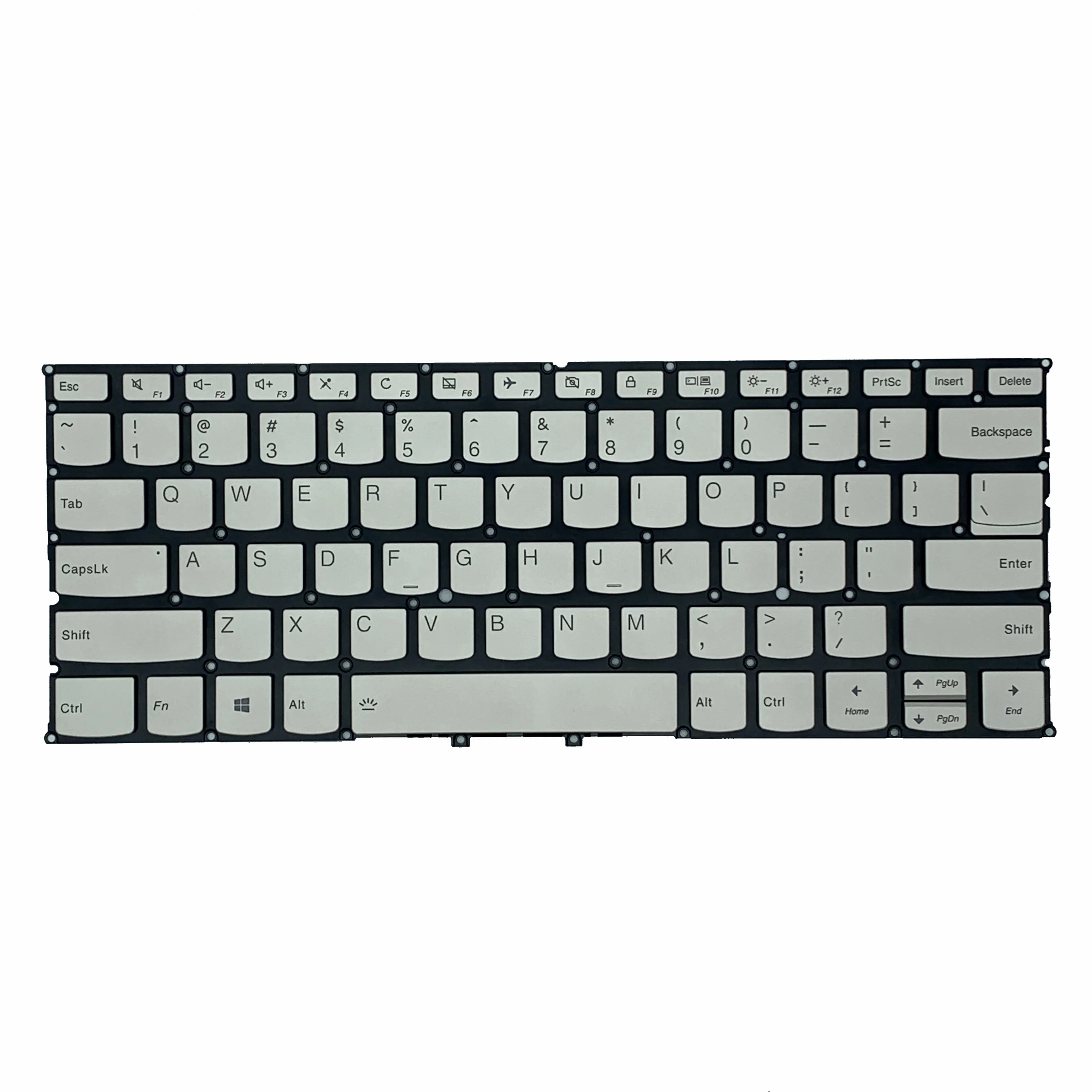 New Laptop US Layout Replacement Keyboard for Lenovo Yoga C940-14 SN20T82264 V163420ES1 PP4VB GOLDEN Key Backlit Without FRAME