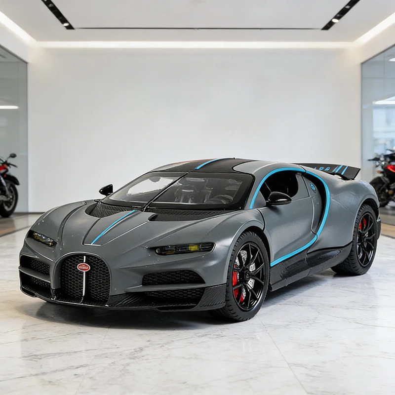 1:24 Tourbillon mit Spray Supercar Legierung Muscle Car Modell Sound und Licht zurückziehen Kinderspielzeug Sammlerstücke Geburtstagsgeschenk