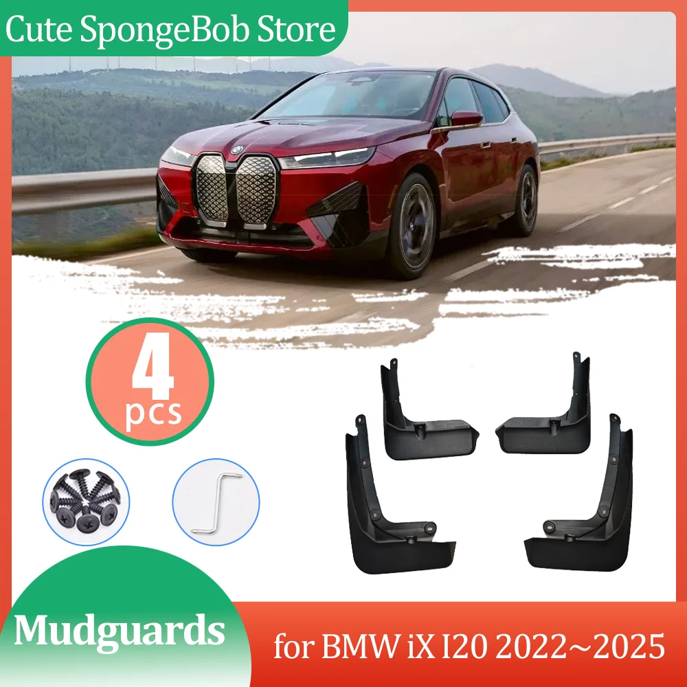 

Car Mudguards for BMW iX I20 2022~2025 2023 2024 Mud Flaps Flare Flap Front Rear Wheel Fender Splash Part Auto Guard Accessories