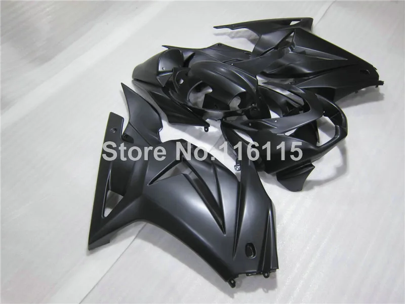 100% fit for Kawasaki Ninja fairings 250r 2008 2009-2014 ing EX250 08-14 all matte black fairing kit ZX250 GD13