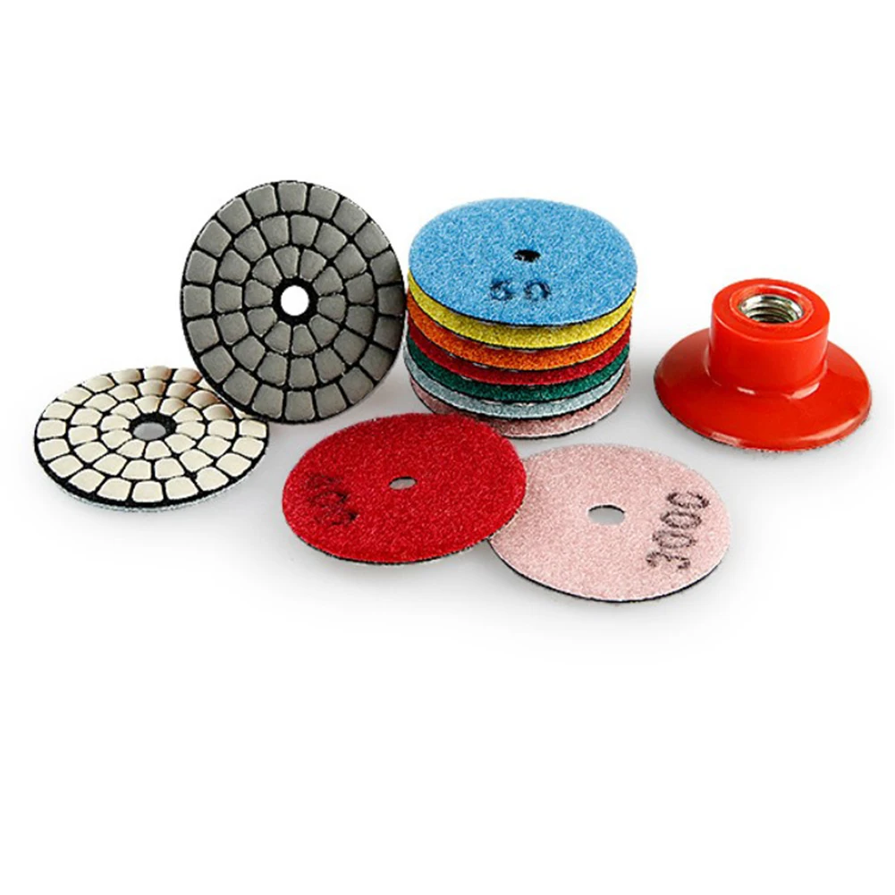 1PC Polisher Pad Gloss Pad 2 Inch 50mm Diamond Dry Polishing Pad Type For Granite Marble Sanding Disc Buffing Pad