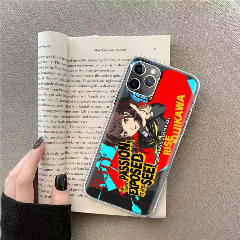 Persona 4 Anime Phone For Apple Iphone 12 13 Mini 15 Pro Max 11 Pro 14 Plus 16 Pro Max 16E Case Shell Cover Clear TPU Protectiv