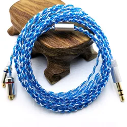 RY-c12 1.2m DIY Replacement Cable 3.5mm Silver plated  Upgraded Wire 4 strand wire cable For Repair DIY HIFI mmcx earphone cable