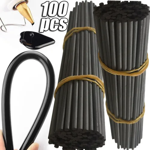 Barra de pegamento de fusión en caliente, adhesivo alto negro, 7MM, 11MM, herramienta de reparación de juguetes artesanales DIY, eliminación de abolladuras sin pintura para coche, barras de pegamento de fusión