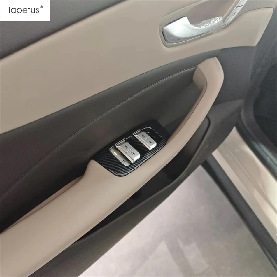 

RHD LHD Car Inner Door Window Lift Switch Control Panel Cover Trim Carbon Fiber Interior Accessories For MG S5 / ES5 2025 2026