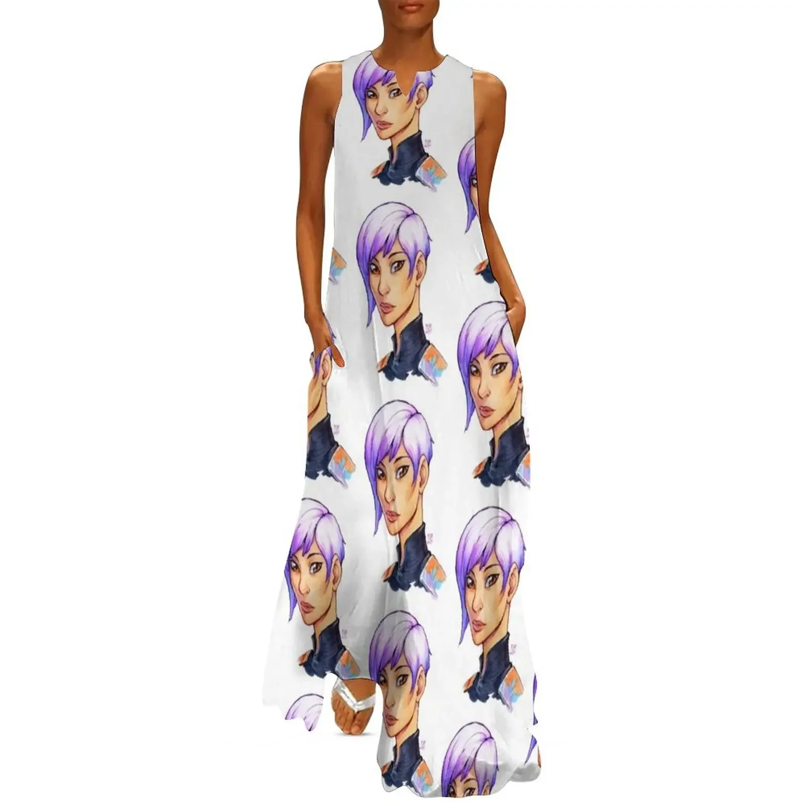 

Sabine Long Dress long sleeve dresses loose summer dress Woman clothes evening dresses luxury 2025 Dress