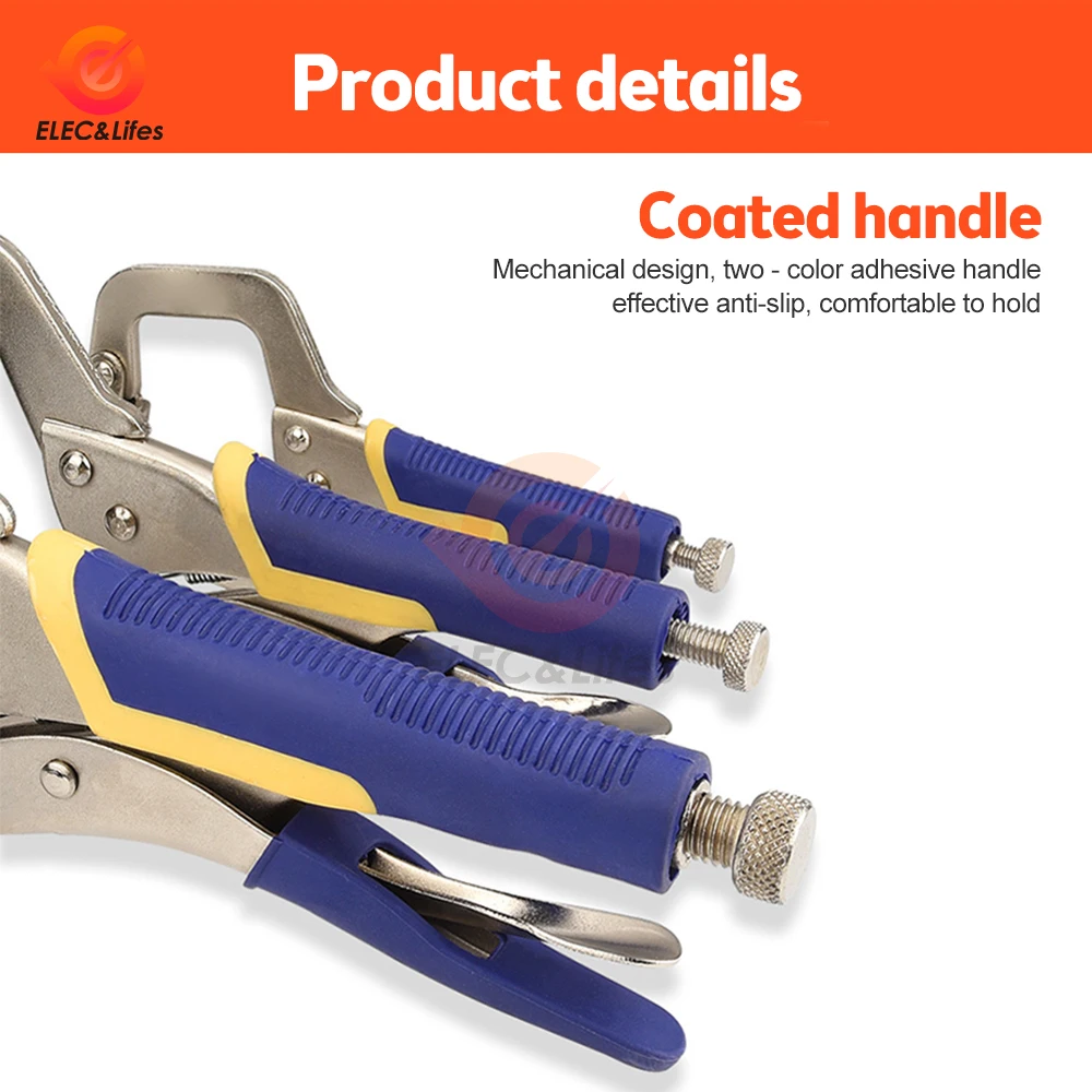 6/9/11/14/18 Inch C Type Multi-function Steel Clip Locking Plier Pincers Woodworking Clamps Clips Face Clamp Hand Tool