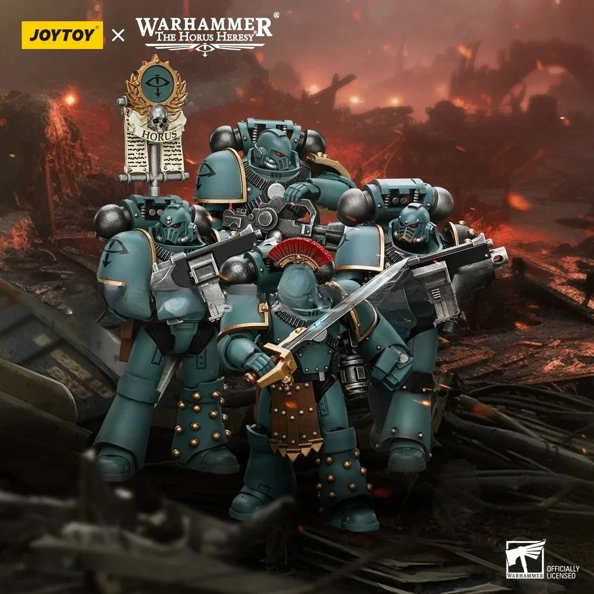 

In Stock Original JOYTOY Warhammer 40K Sons of Horus MKIV Tactical Squad 4pcs 1/18 Action Figures Model Toys Gifts Collection