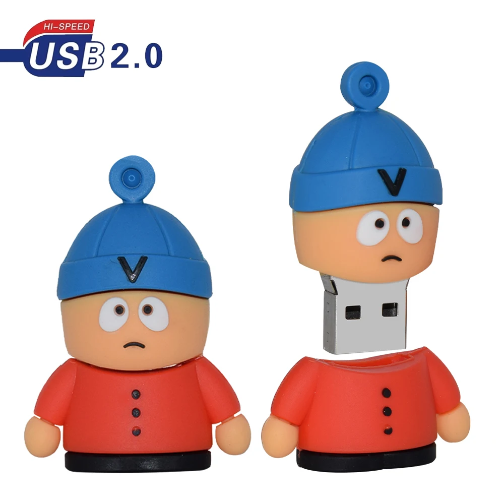 Clé USB 2.0 de dessin animé de famille brésilienne, dispositif de stockage, capacité réelle, 8 Go, 16 Go, 32 Go, 64 Go, 128 Go