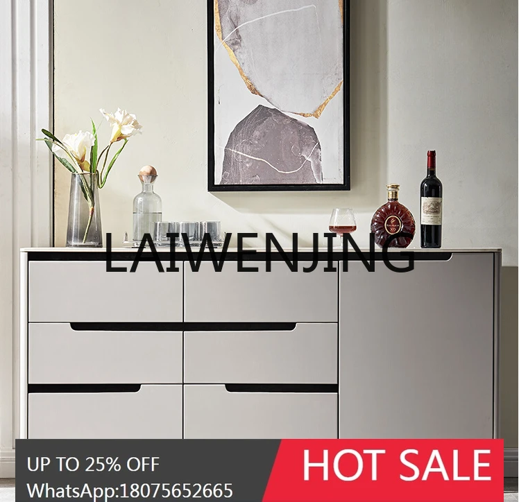 Light Luxury Stone Plate Dining Edge Modern Minimalist Multi-Functional Hallway Home Curio Cabinet Living Room Locker
